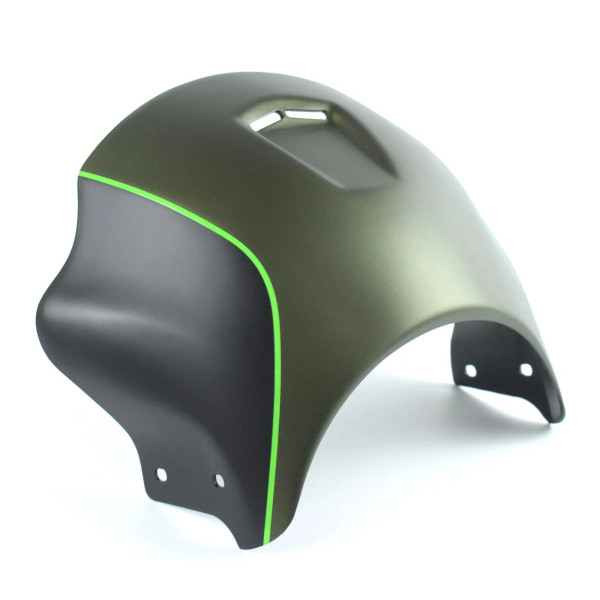 Ermax Ermax nose fairing | matte green/matte black/lime green | kawasaki z 900 rs 2017>current